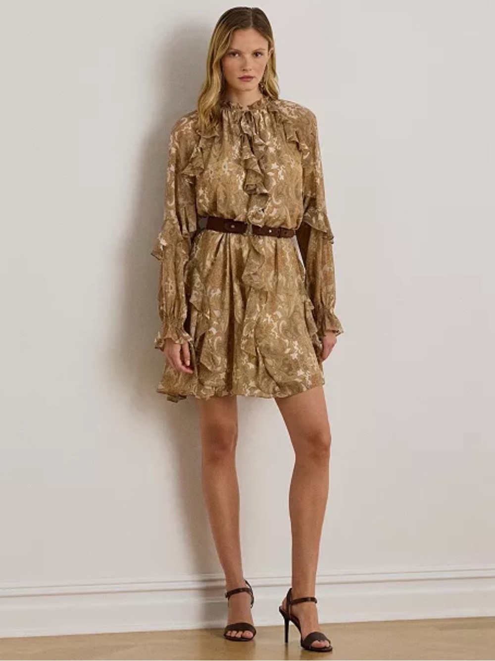 Lauren Ralph Lauren Women's Georgette Short Sleeve Dress - size 10 NWT